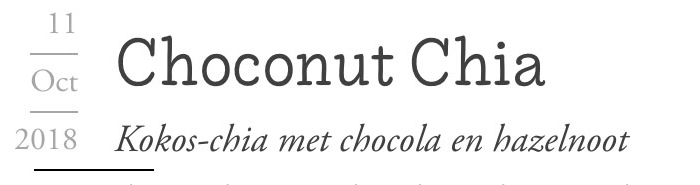 LP Blogpost Title – Choconut Chia